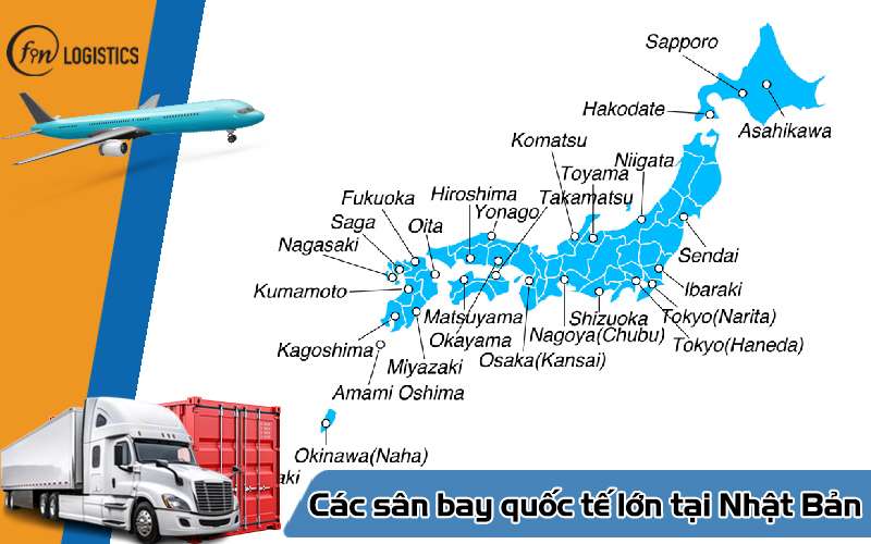 Các sân bay quốc tế lớn tại Nhật Bản