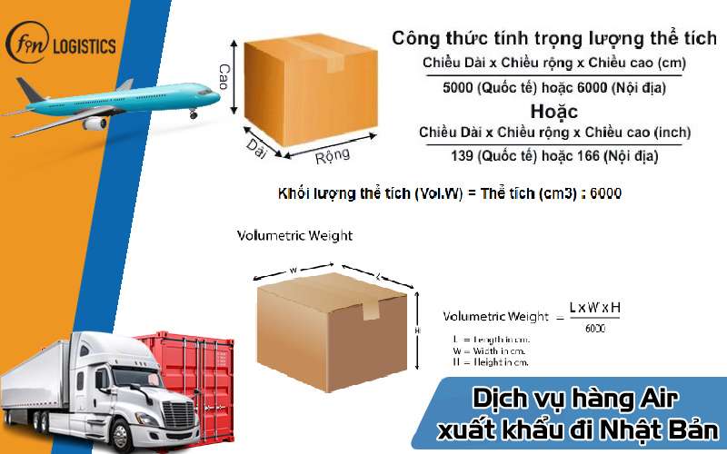 Dịch vụ hàng Air xuất khẩu đi Nhật Bản
